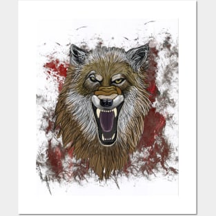 Angry Wolf Posters and Art